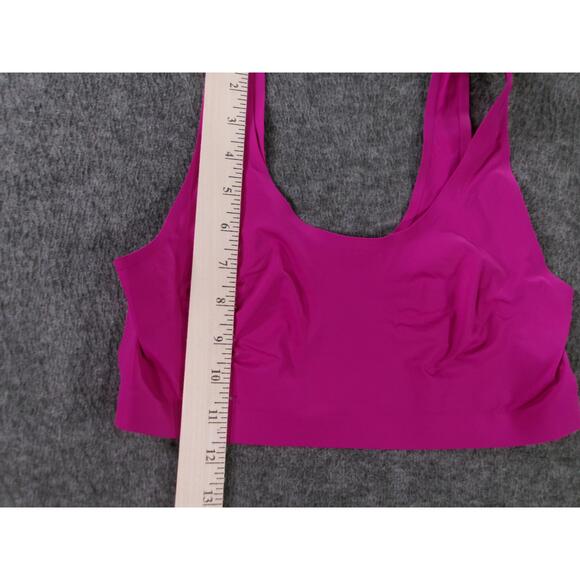 Victorias Secret Sports Bra Womens Small Pink Scoop Neck Active Minimalist - Picture 3 of 8